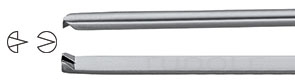 RU 7863-14 / Ear Forceps Lucae, Bayonet, 1x2 Teeth, 14 cm - 5 1/2", 2 mm