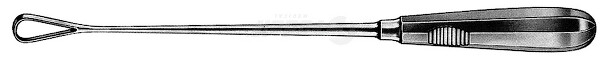 RU 7310-05 / Curetta Uterina Recamier, Malleab., Tagl. 26,0 cm, Fig. 00,5 mm