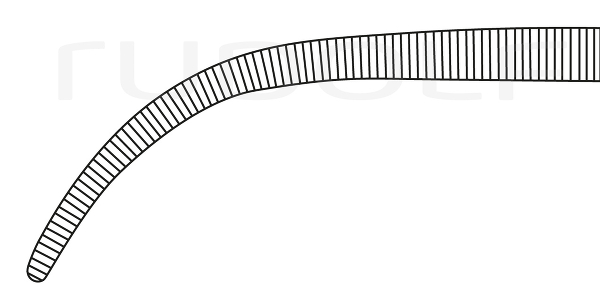 RU 3294-27 / Ligature Fcps Overholt-Geissendörfer, Cvd 27 cm, 10,5"