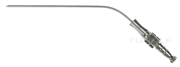RU 6420-18 / Suction Tube Frazier (Fergusson), Ø 2,3mm 7 Ch/Fr, (Wl) 110mm - 4 1/4", W. CUT-OFF, LUER-HUB and Stylet