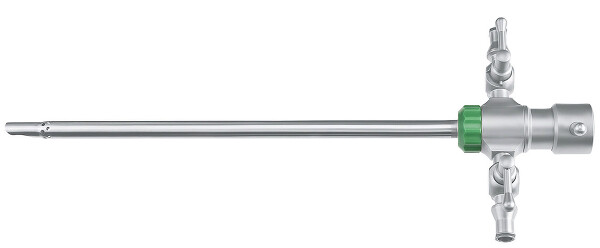 AT040-201 / HIGH-FLOW Arthroskopschaft; mit Drehbarem Spülanschluß; 2 Hähne; Ø6mm