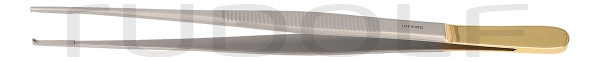 RU 4101-18 / Pinzette Chir. Oehler, Ger., 1x2Z., TC 18,0 cm