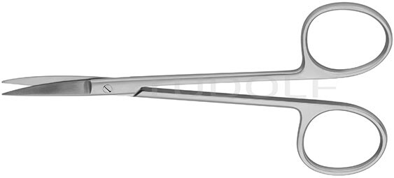 RU 2423-09 / Forbice IRIS-FINO, Curva, 9.5 cm - 3 3/4"