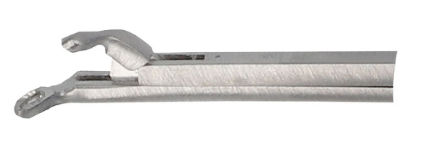 RU 7891-12 / Micro Ear Forceps, Curved Left, Shaft Length 8 cm - 3 1/4",