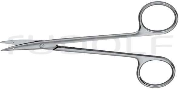 RU 2526-11 / Ligature Scissors Littler, W. Eye F. Suture Cvd., 11,5 cm -4 1/2"
