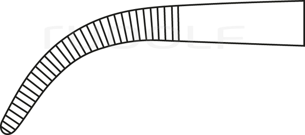 RU 3290-21 / Ligaturklemme Overholt-Slim, S-Geb., 18,5 cm