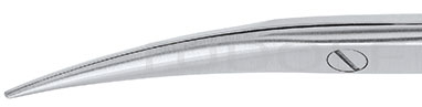 RU 1792-15 / Nerv-Präparierschere, Gebogen, 15,5 cm