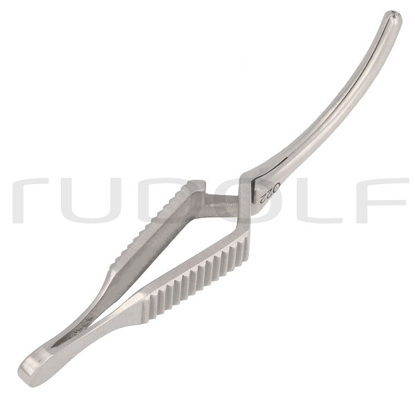 RU 3934-71 / Pinza Bulldog Diethrich, Angolata, At 5,4 cm, 20 mm