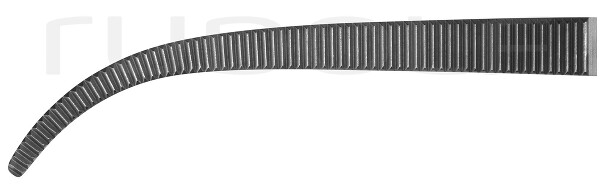 RU 3253-62 / Pinza Hemostática Kelly, Poco Curva, 22 cm