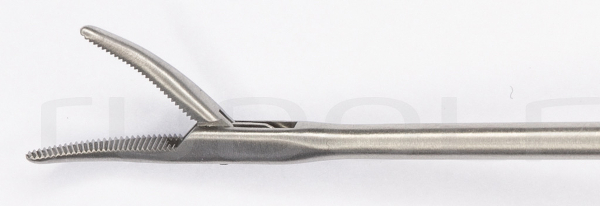 RU 8650-03/16 / Lar. Grasp. Fcps., Cvd. Lft., FF-MOV. Shaft Length 23cm
/9", Conicø2/3mm
, Jaw 2mm
