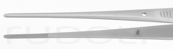 RU 4052-17 / Dressing Forceps Taylor, Straight, 1.5 mm, Dissector End, (L) 17,5cm - 7"