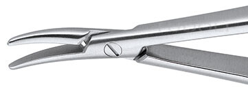RU 5953-14 / Porte-Aiguille Castroviejo Courbés, mit Sperre, 1 mm, 14 cm