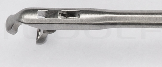 RU 8650-03/32 / Micro Fcps. Cup-Shp., Hor. Rgt, FF-MOV. Shaft Length 23cm
/9", Conicø2/3mm
, Jaw 2mm
