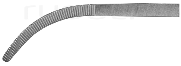RU 3280-03 / Ligaturklemme Rumel, Gebogen 23,0 cm