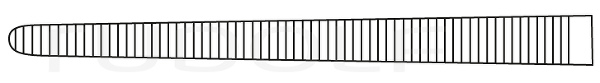 RU 3000-20 / Hemost. Fcps Rochester-Pean, Str. 20 cm, 8"
