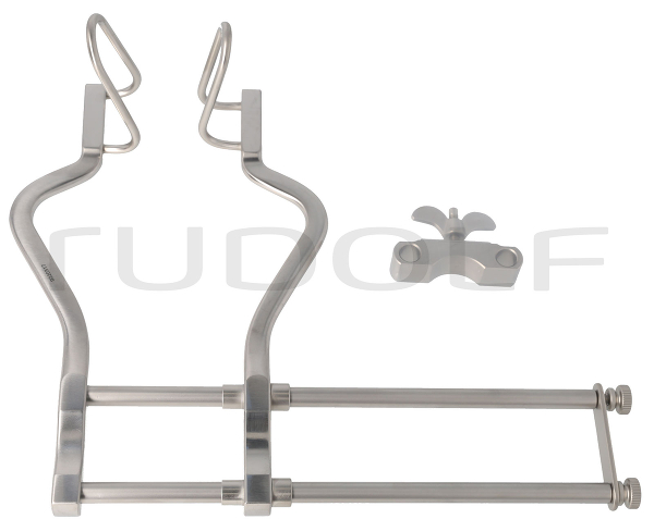 RU 4800-11 / Balfour Retractor, Frame Only Aperture 180mm
, Valve 63x35mm
