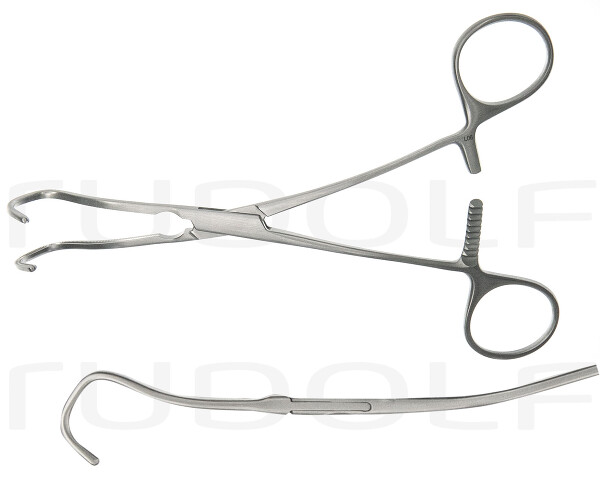 RU 7694-01 / Pinza Cardiovascolare Derra-De Bakey Per Anastomosi, 17cm