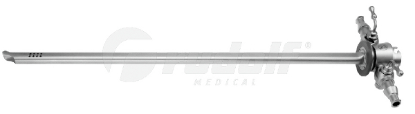 CY230-102 / Cysto-Urethroskopschaft 23Charr. Rcs, mit 2 Starren Hähnen, Rudolf Click System (Rcs)
