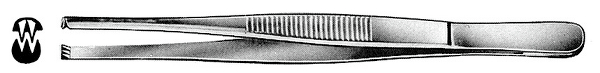 RU 4102-14 / Pinzette Chir. Standard, Ger., 2x3Z. 14,5 cm