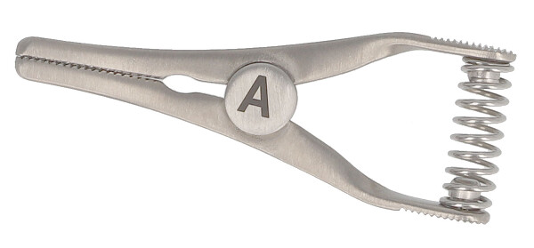 RU 7592-03/30A / Pinza Bulldog Atraumatica Arteria, Ti Curva, 3cm