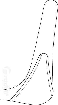 RU 8012-50 / Nasenspekulum Killian, Figur 2, 55 mm, Schraubschluss, 14 cm