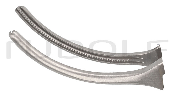 RU 3934-71 / Pinza Bulldog Diethrich, Angolata, At 5,4 cm, 20 mm