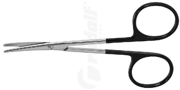 RU 1676-11M / Forbice Rudolf, Curva, MC 11,0 cm