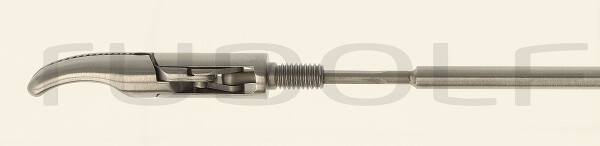 RS000-527 / Aufsatz Praeparier-U. Fasszange, Kreuzgerieft, Geb., Doppelbeweglich,Ø 5 mm