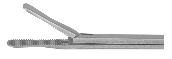 RU 7879-00 / Ear Forceps, Beak-Shaped Jaw, Serrated, Shaft Length 8.5 cm - 3 1/4"