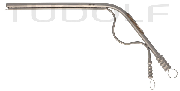 RU 7849-18 / Suction and Irrigation Tube Fisch, Ø 1,8/1,8 mm, Cylindrical, (Wl) 95mm
 - 3 3/4", W. CUT-OFF and Stylet