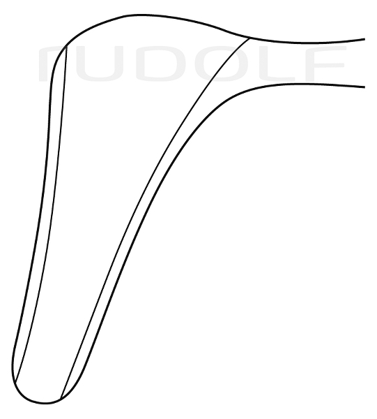 RU 8011-12 / Nasenspekulum Mod. Wien, Figur 2, für Kinder, Hygienischer Schluss, 13 cm
