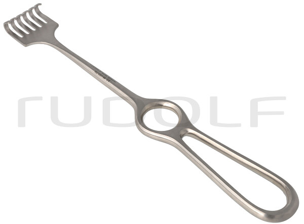 RU 4501-06 / Divaricatore Volkmann, Smusso, 6 Denti 22,5 cm