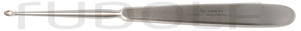 RU 5356-01 / Cucchiaio Tagliente Williger, Fig. 1, 3,8 x 5,2 mm, 18 cm