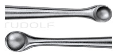 RU 5366-01 / Cuillère Tranchante Double Martini, 4,2 mm / 3,1 mm, 13,5 cm