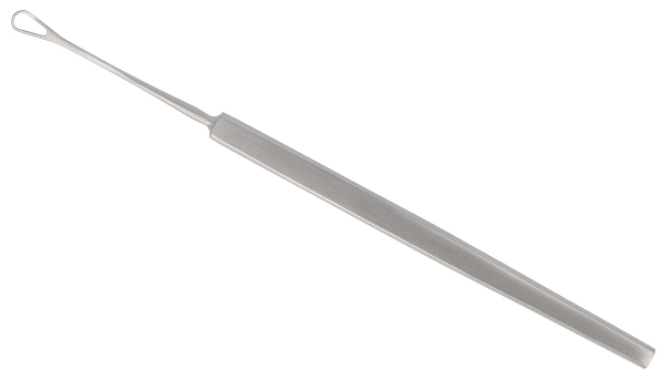 RU 7915-13 / Ohrschlinge Langenbeck, Leicht Gebogen, Stumpf, 13 cm