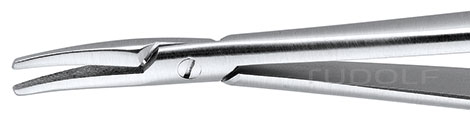 RU 5865-18G / Nadelhalter Microgrip, Stand., Rundgriff Geb., m. Sperre, 18cm
