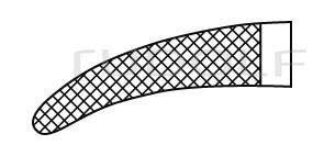 RU 6051-20 / Porte-Aiguille Mayo-Hegar, TC, Courbé 20 cm