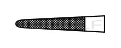 RU 6057-12 / Porte-Aiguille Converse, TC, Droit 12,5 cm