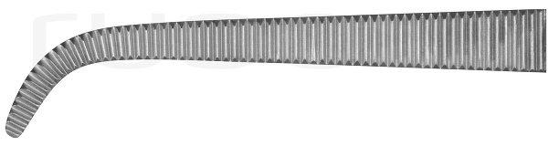 RU 3327-25 / Ligature Fcps Mini-Gemini, Cvd. 25 cm, 10"
