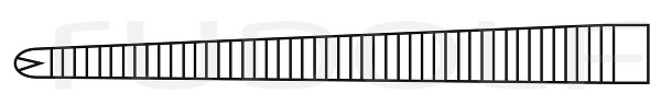 RU 3030-14 / Pinza Emost. Kocher, Delicata, Retta, 1x2D 14,0 cm