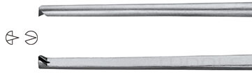 RU 4154-17 / Tissue Fcps. Taylor, Bayonet, 1x2 T. 18 cm, 7"