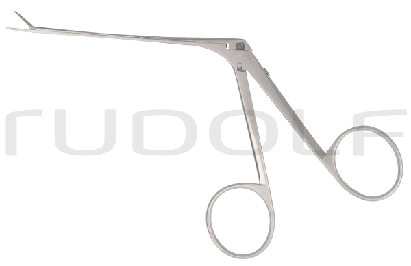 RU 7893-01/08 / Micro Ear Forceps, Straight, Serrated, Shaft Length 8 cm - 3 1/4",