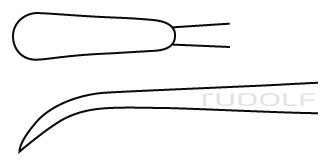 RU 8215-23 / Raspatorium, Partsch 14,5 cm, 4 mm