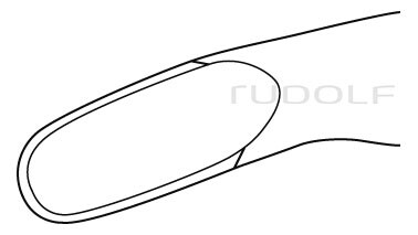 RU 5585-02 / Pince Gouge Adson, Courbée, 20,5 cm 20,5cm