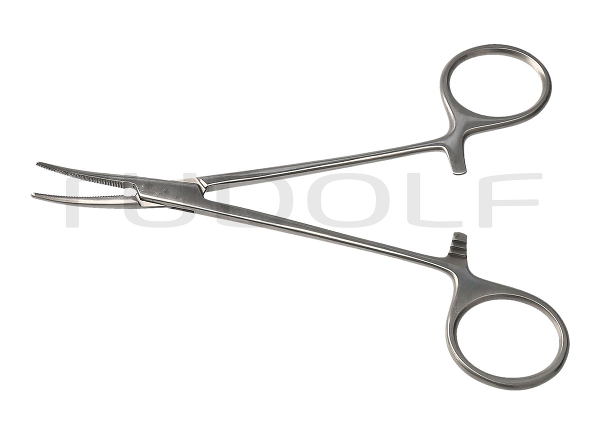 RU 3073-14 / Hemost. Fcps Baby-Crile, Cvd. 14,5 cm - 5 3/4"