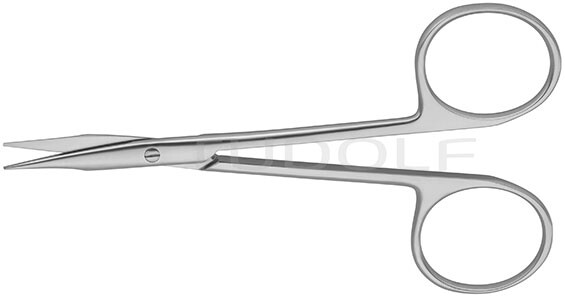 RU 2431-11 / Forbice Stevens, Curva, 11.5 cm - 4 1/2"