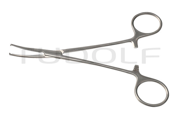 RU 3083-15 / Pinza Emostatica Leriche, Curva, 1x2D 15,0 cm
