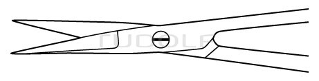 RU 2360-19 / Micro Scissors, Sh/Sh, Str. 19cm, 7 1/2"