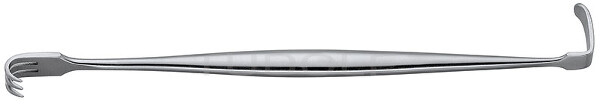 RU 4486-01 / Divaricatore Senn-Mueller, Acuto, Doppio 16,0 cm, 7x8 mm, 18x6 mm