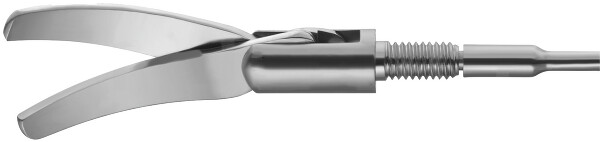 RS000-590 / Aufsatz Schere, Metzenbaum, Standard, Links Gebogen, Doppelbeweglich, Ø 5 mm